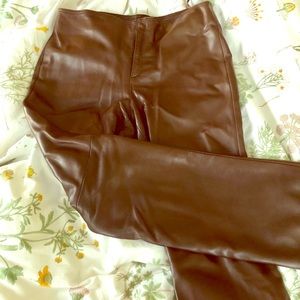 Banana Republic leather pants